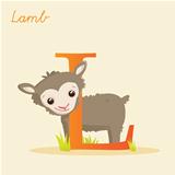 Animal alphabet with lamb 