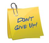 Don't give up message