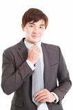 Handsome young asian businessman 
