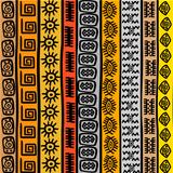 Seamless pattern with ethnic African motifs