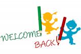 Welcome back announcement writting by kids