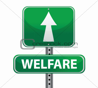 welfare green sign