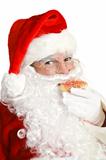 Santa Claus Eating Christmas Cookie