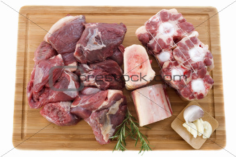 variety of beef meat