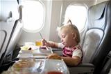 eating in the airplane