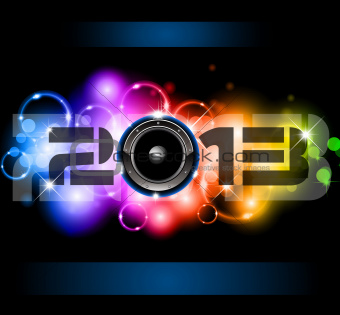 2013 New Year Celebration Background