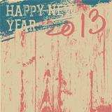 2013 New Year background retro styled. Vector, EPS8.