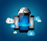 Cloud Computing concept Background