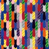Rainbow tie seamless pattern