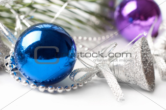  blue Christmas ball 