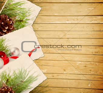 wooden Christmas background