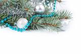 Christmas background with  fir branch 