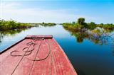 Traveling through Tonle Sap Lake