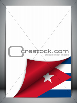 Cuba Country Flag Turning Page