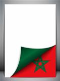 Morocco Country Flag Turning Page