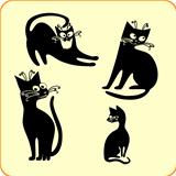 Four Black Cats 