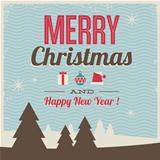 greeting card, merry christmas and happy new year