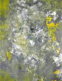 Grey and Yellow Abstract Art