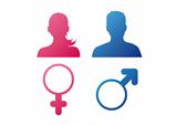 User behavior (gender icons)