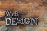 web design in metal type blocks