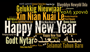 Happy New Year in different language