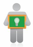 icon idea lightbulb presentation