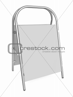 Sandwich Board isolated on white.
