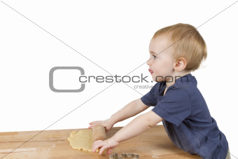 child making cookies