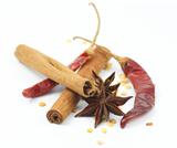 Cinnamon, chili pepper and anise
