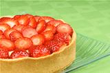 Strawberry and custard tart