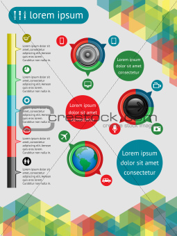 Infographics  and web elements. EPS10 vector illustration.