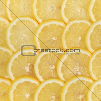 Sliced lemons
