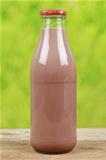 Chocolate drink in a bottle