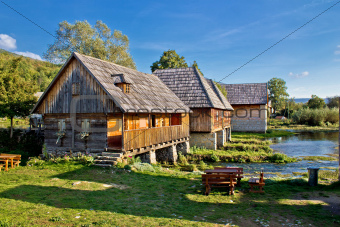 Old historic village on Gacka river source