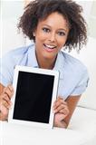African American Girl Young Woman Tablet Computer