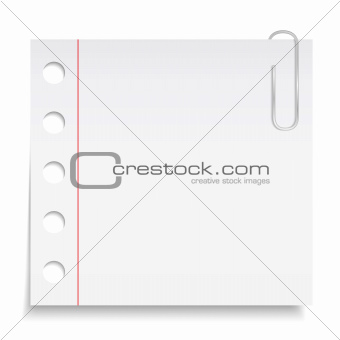 Paper note with clip