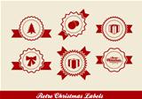 Retro Christmas Labels