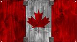 Wooden Canadian Flag