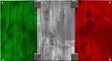 Wooden Italian Flag