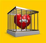 heart in cage