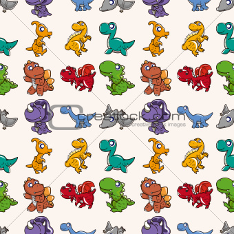 seamless Dinosaurs pattern