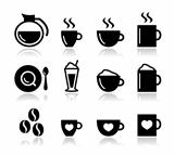 Coffee icon set - vector