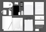 Blank stationery design set