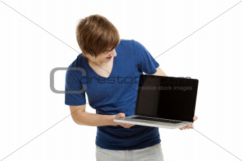 Man with a laptop