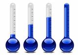 blue thermometers