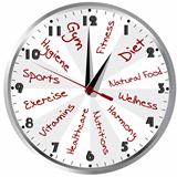 Conceptual clock for a healthy life