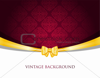 Vintage background with bow