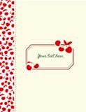Card with cherries for your design