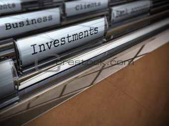 Business and investments folder
