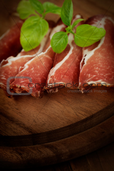 Dried pork collar salami